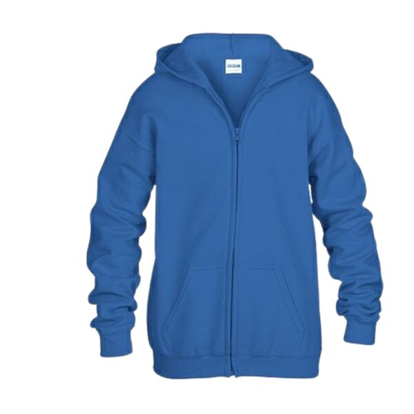 Youth Heavy Blend Full Zip Hooded Sweatshirt Thumbnail